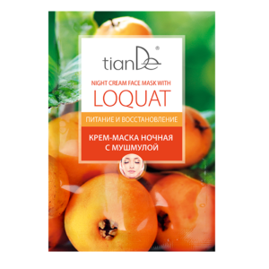 Tiande Noční krémová maska na obličej s mišpulí 18 g