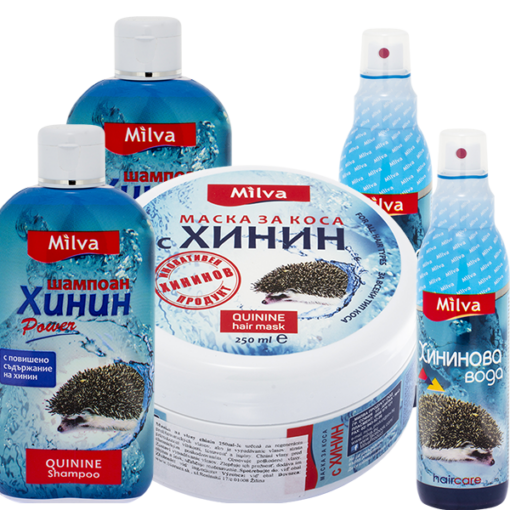 Sada proti vypadávání vlasů s chininem