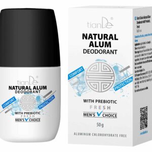 TianDe Kamencový deodorant s prebiotiky Men's Choice, svěžest 50g