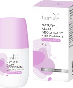TianDe Kamencový deodorant s prebiotiky, květinová vůně 50g