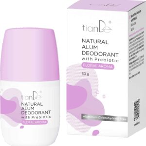 TianDe Kamencový deodorant s prebiotiky, květinová vůně 50g