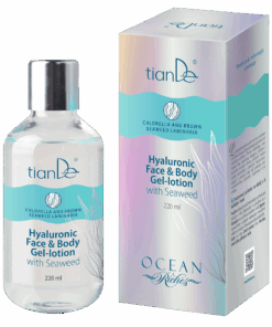tianDe Hyaluronový gel-lotion na obličej a tělo s mořskými řasami, 220 ml