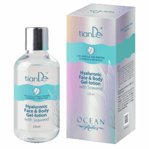 tianDe Hyaluronový gel-lotion na obličej a tělo s mořskými řasami, 220 ml