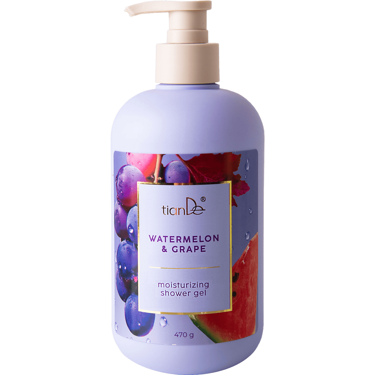 tianDe Hydratační sprchový gel Vodní meloun a hrozny, 470 g