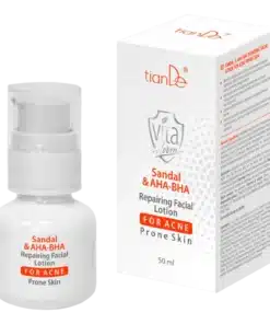 TianDe Regenerační pleťová voda pro pleť se sklonem k akné Santal a AHA-BHA, 50 ml