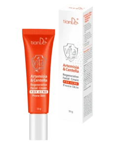 TianDe Krém pro regeneraci pleti se sklonem k akné Pelyněk a pupečník asijský, 30 g