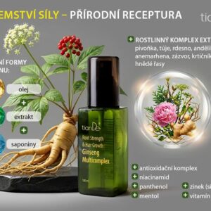 Alternative view of TianDe Multikomplex pro posílení kořínků a růst vlasů Ženšen, 100 ml