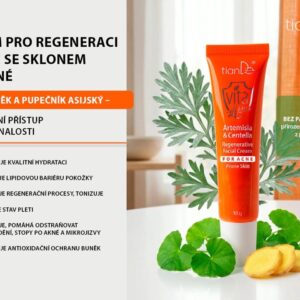 Alternative view of TianDe Krém pro regeneraci pleti se sklonem k akné Pelyněk a pupečník asijský, 30 g