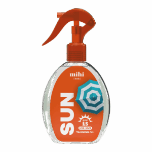 MIHI SUN. Opalovací olej SPF 15, 150 ml