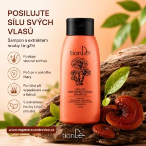 Alternative view of TianDe Šampon posilující kořínky vlasů s extraktem houby LingZhi, 220 g