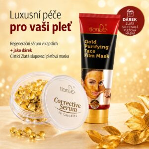 Regenerační sérum v kapslích + DÁREK Zlatá slupovací maska
