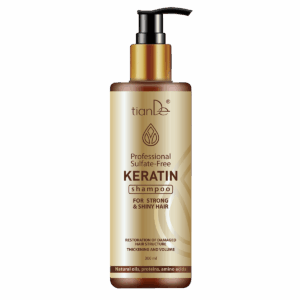 tianDe Profesionální keratinový šampon bez sulfátů pro silné a lesklé vlasy, 300 ml